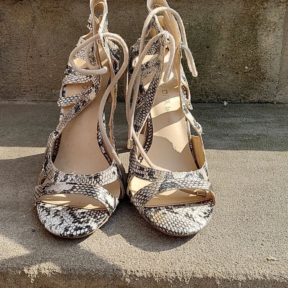 Snake skin heels 
